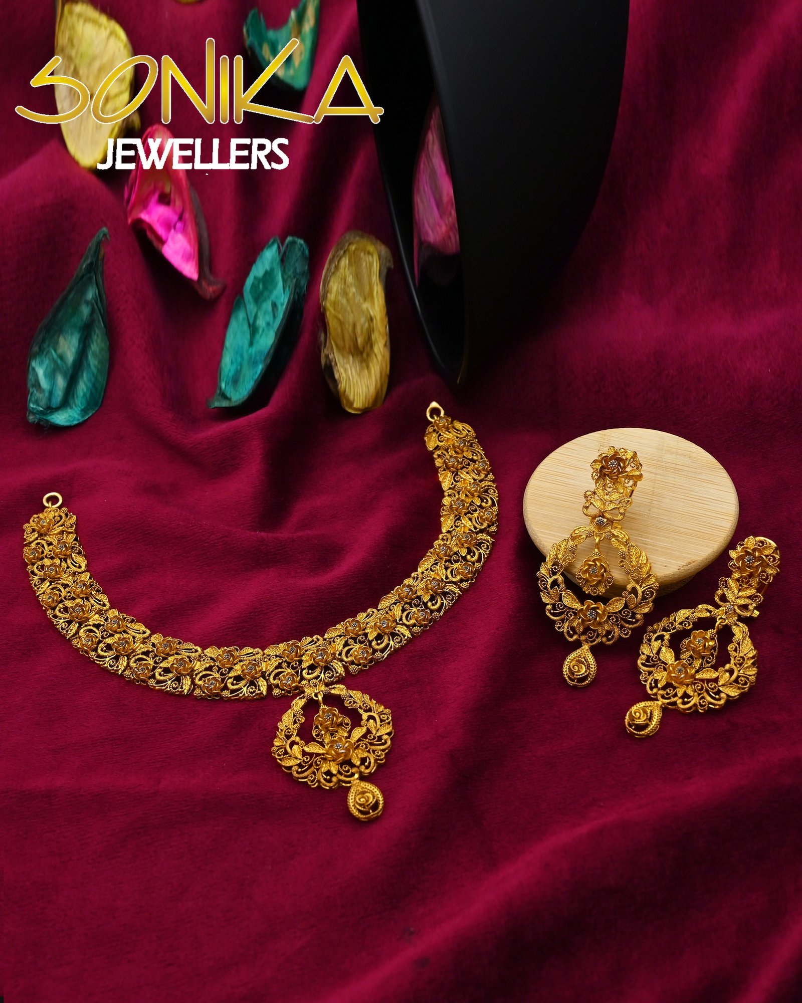 Gold Necklace Design NK